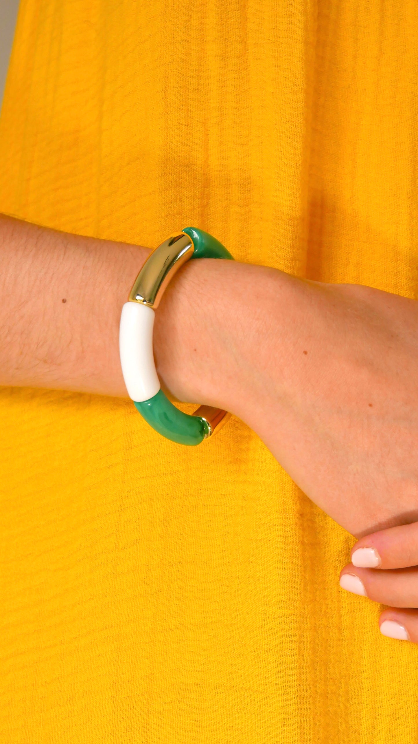 Bracelet Alice turquoise blanc