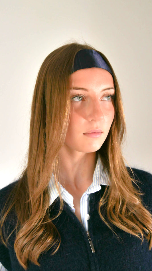 Bandeau Satine marine