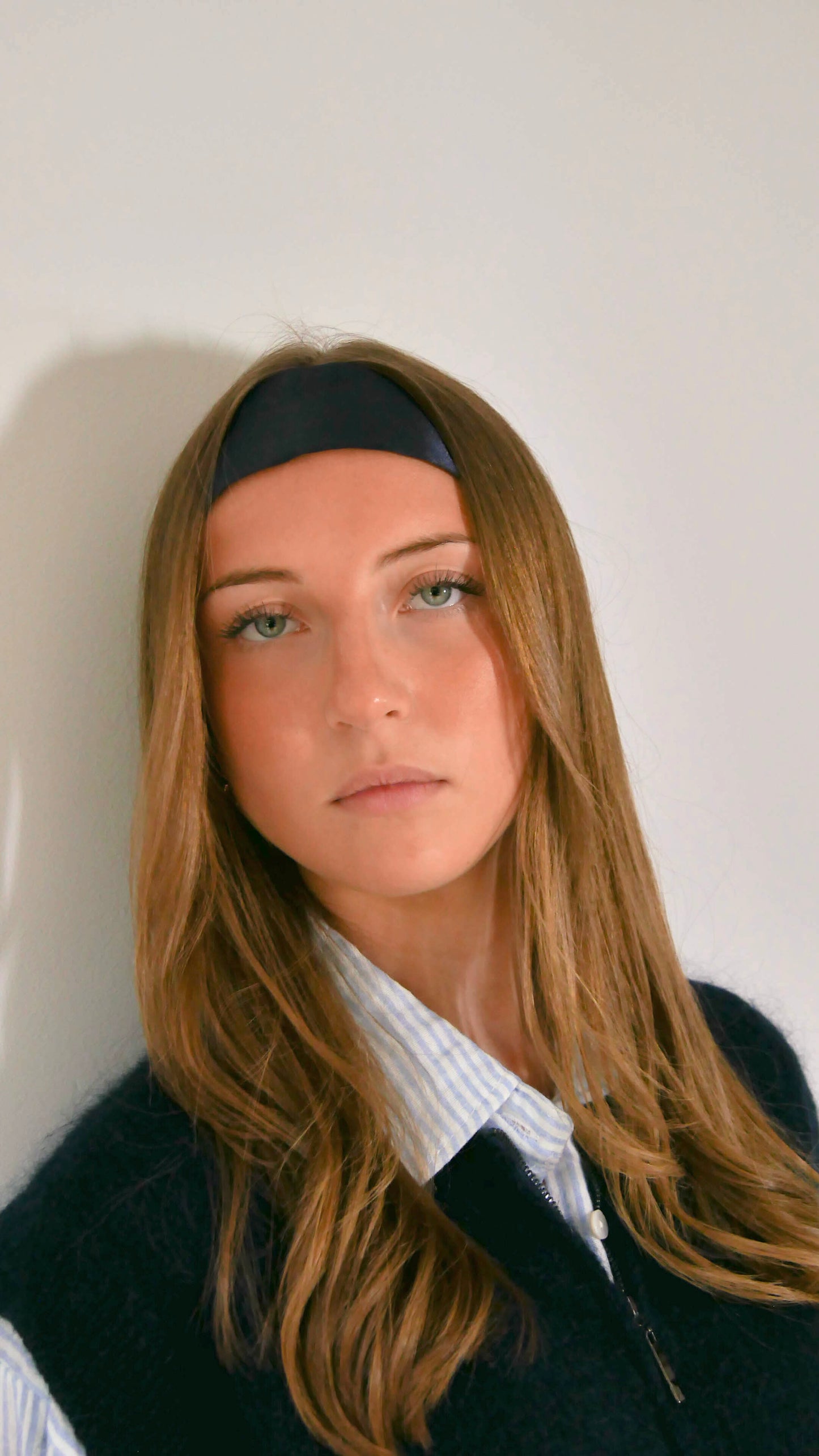 Bandeau Satine marine