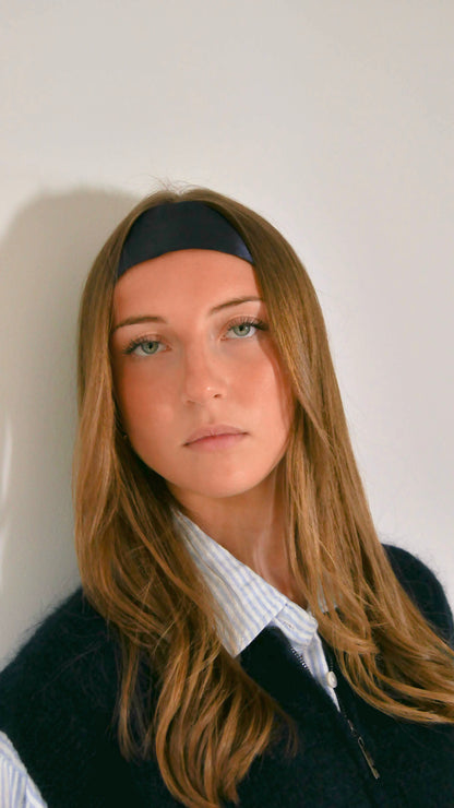 Bandeau Satine marine