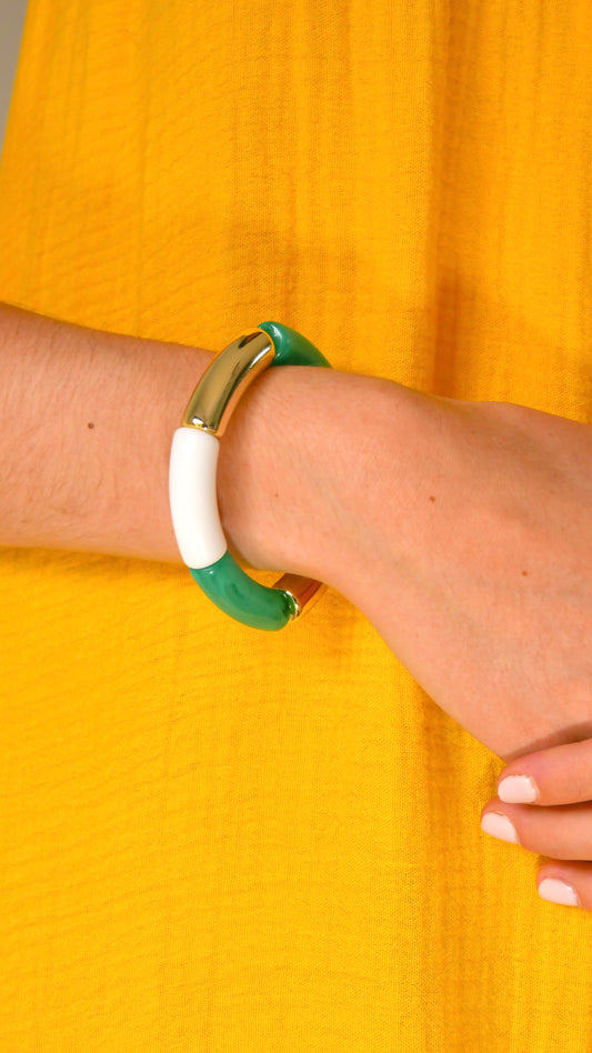 Bracelet Alice turquoise blanc