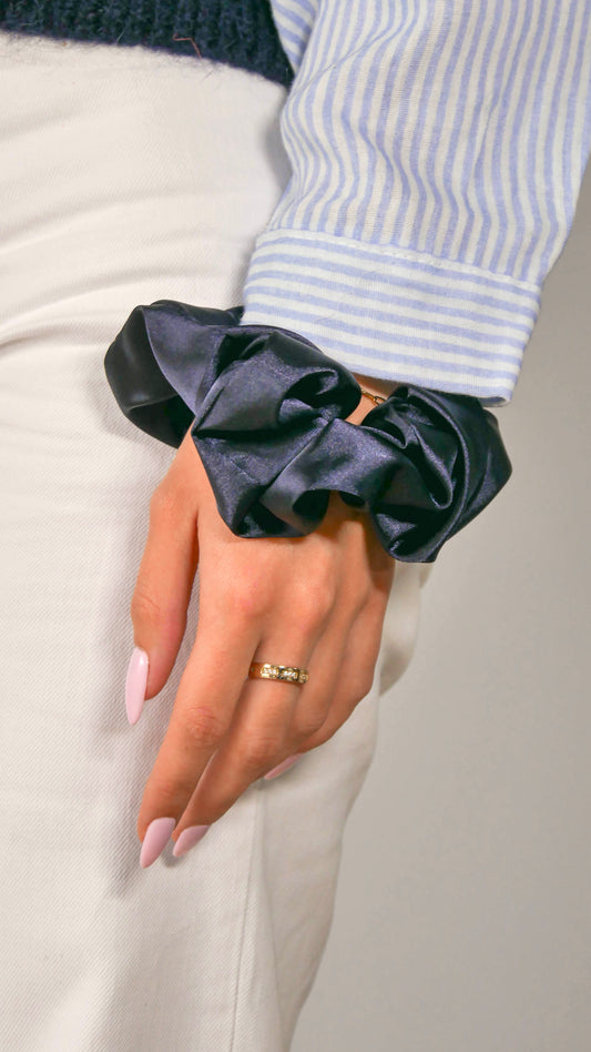 Chouchou Satine marine